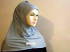 Shiny Stretchy lycara hijab 9